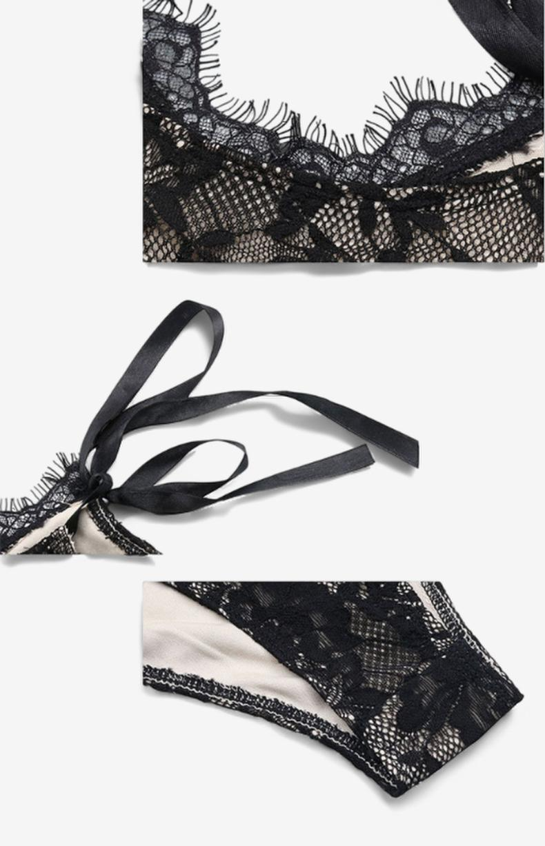 Marcelline Lace Tie-Shoulder Bodysuit-Black-L-Bodies & Teddies-StylinArts