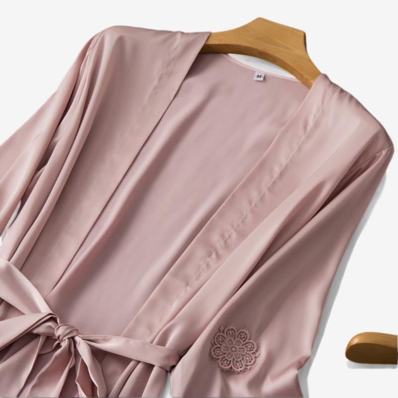 Luxury Satin Robe - Allure & Elegance Awaits | StylinArts-Robes-StylinArts
