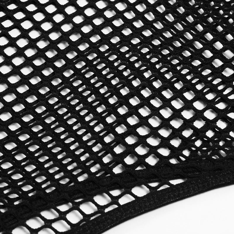 Nyra Open-Weave Layering Bodysuit-Black-L-Bodies & Teddies-StylinArts