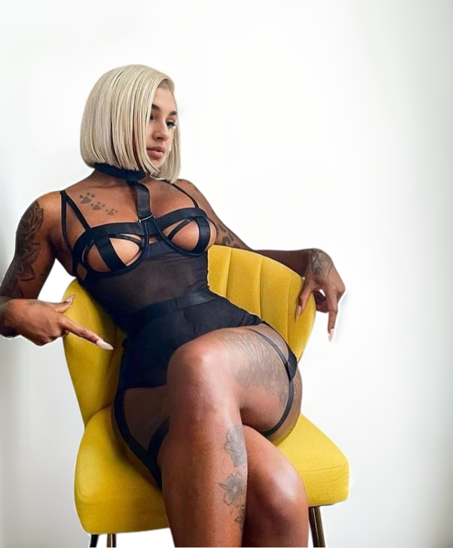 Virelia Strappy Mesh Bodysuit-Black-L-Basques-StylinArts