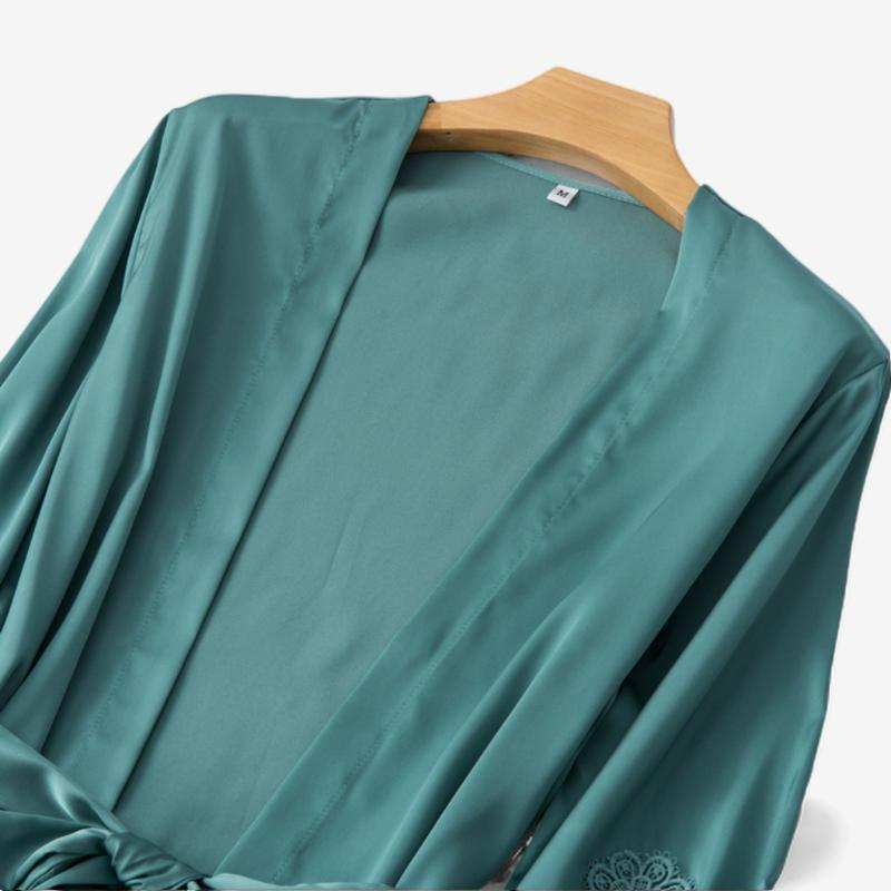 Luxury Satin Robe - Allure & Elegance Awaits | StylinArts-Robes-StylinArts