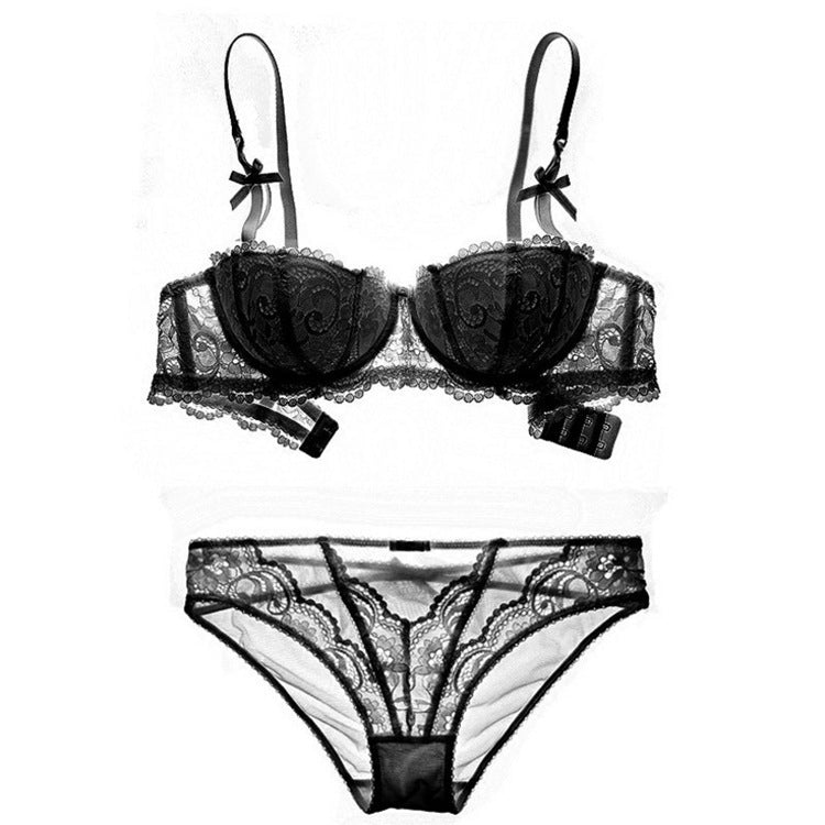 Valentina Lace Set-Black-70A-Bra-StylinArts