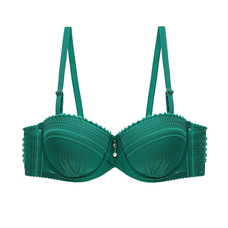 Perla Lace Bra-Emerald-34B-Bra-StylinArts