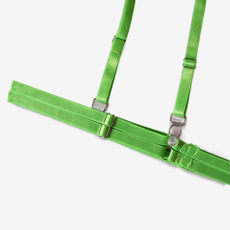 Verde Fleur Lace Bodysuit-Fluorescent Green-L-Basques-StylinArts