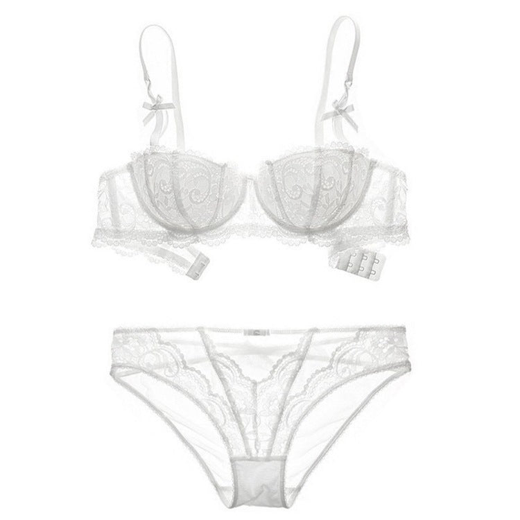 Valentina Lace Set-White-70A-Bra-StylinArts