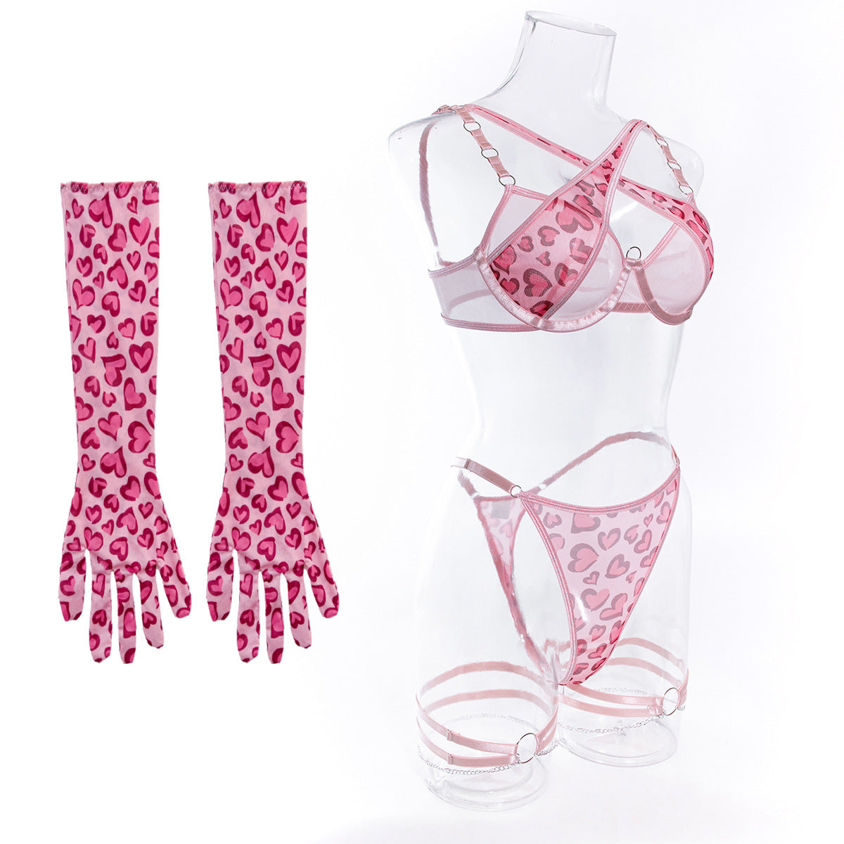 Valentina Heart Mesh Set