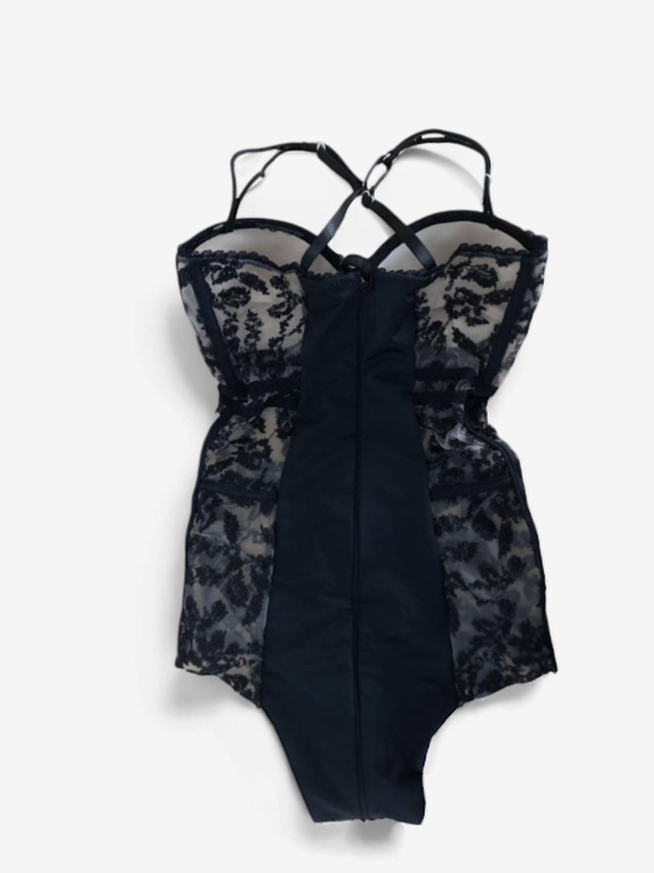 Seraphine Lace Bodysuit-Black-L-Bodies & Teddies-StylinArts