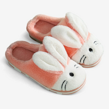 Hop into Comfort - Plush Bunny Ears Indoor Slippers