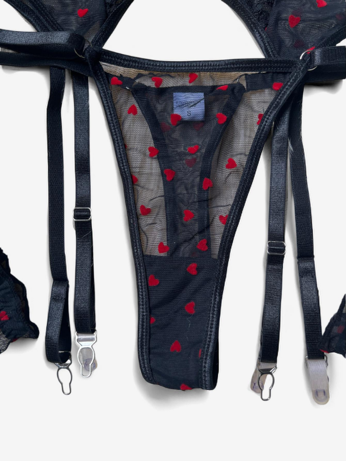 Noir Amour Lace Bodysuit-Black-L-Basques-StylinArts