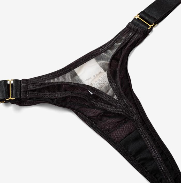 Nyx Strappy Harness Lingerie Set-Black-L-Basques-StylinArts