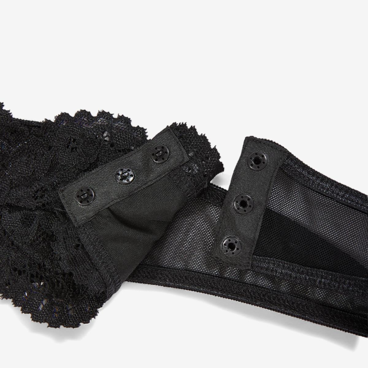 Noirelia Lace Harness Bodysuit-Black-L-Bodies & Teddies-StylinArts