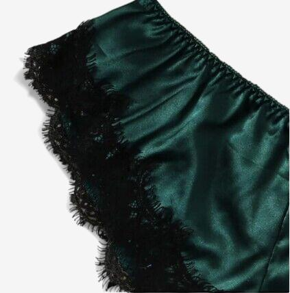 Veloura Satin Lace Set-Black-L-Bras and Briefs-StylinArts