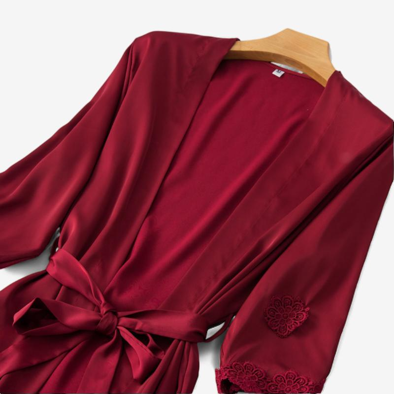 Luxury Satin Robe - Allure & Elegance Awaits | StylinArts-Robes-StylinArts
