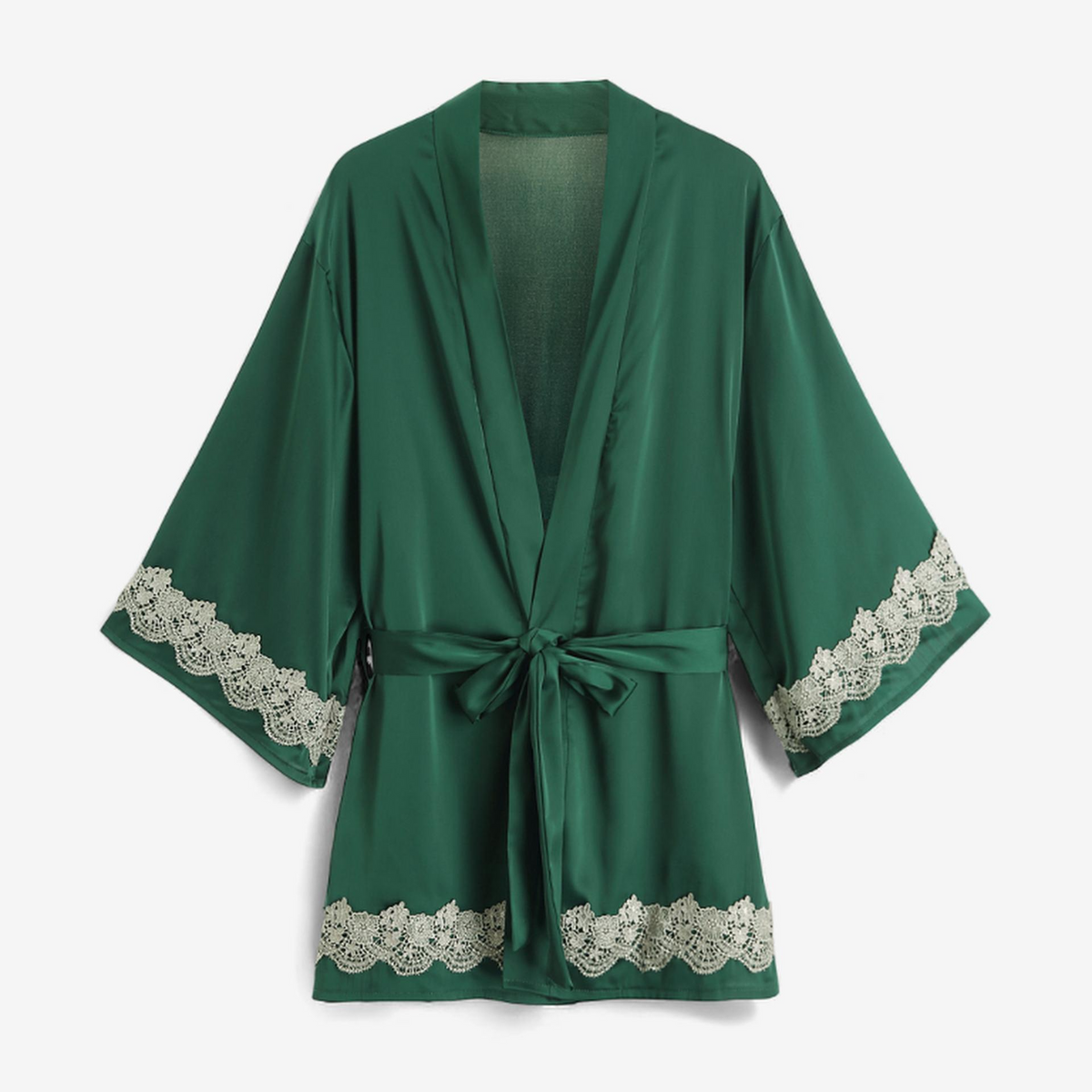 Silk Lace Robe – Effortless Elegance & Comfort | StylinArts-Robes-StylinArts