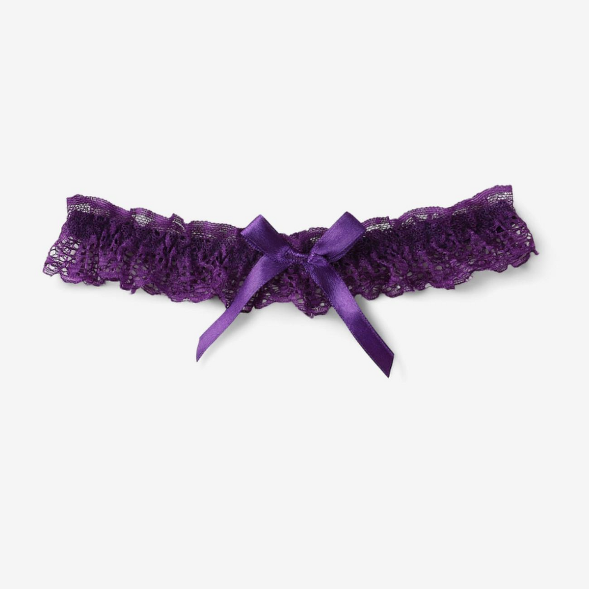 Lyra Ruffled Lace Garter-Garter-StylinArts-Deep Purple-StylinArts