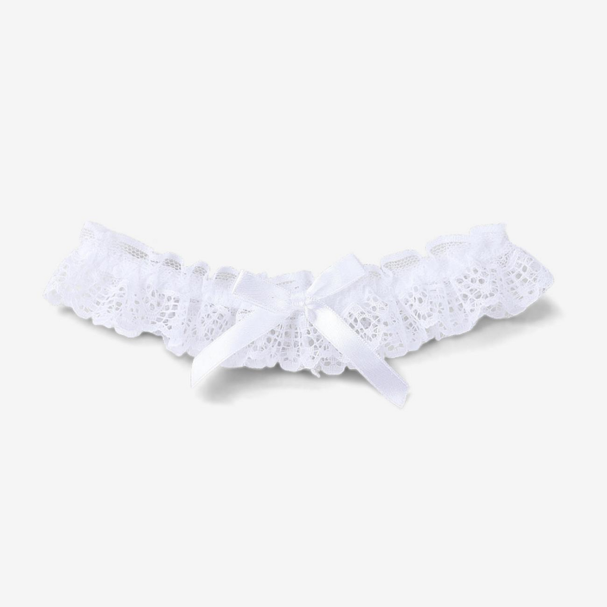 Lyra Ruffled Lace Garter-Garter-StylinArts-White-StylinArts