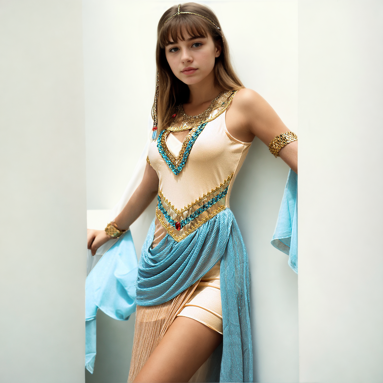 Elegant Cleopatra Stage Costume-Intimate Roleplay Outfits-StylinArts