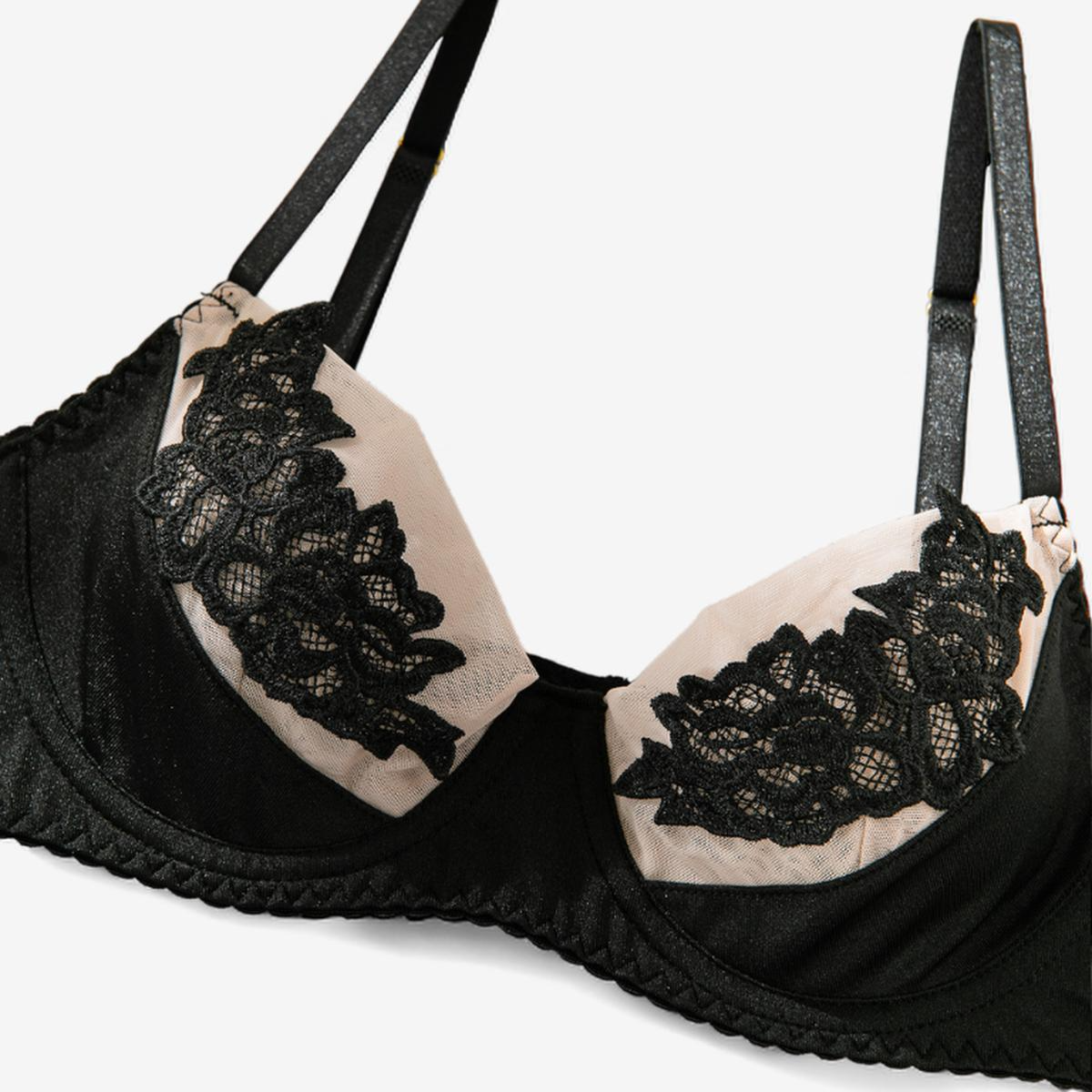 Lunara Satin Lace Lingerie Set-Skin Color-L-Basques-StylinArts