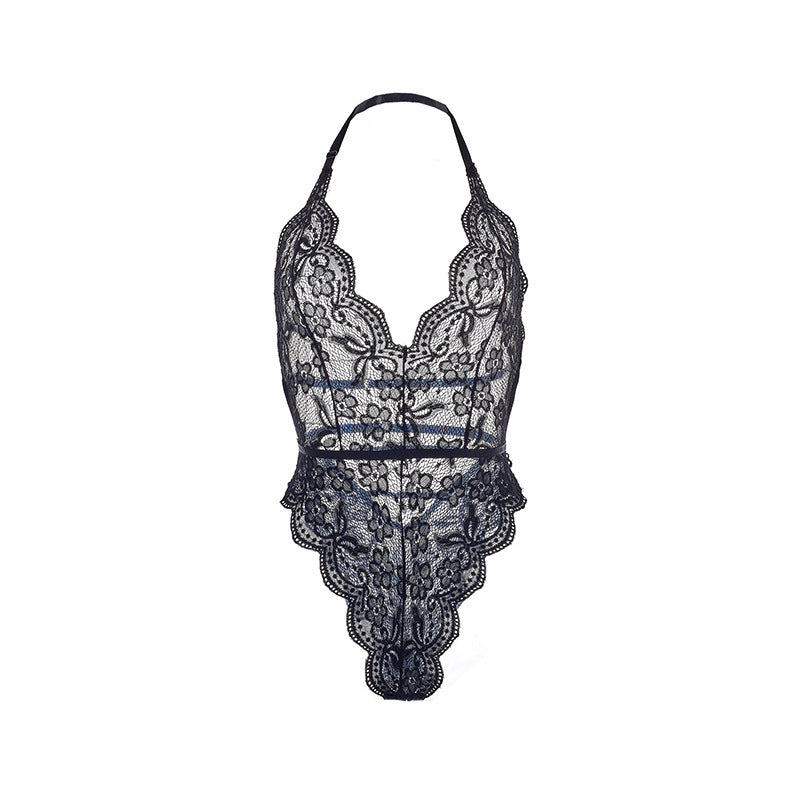 Celestine Lace Bodysuit-Black-M-Bodies & Teddies-StylinArts