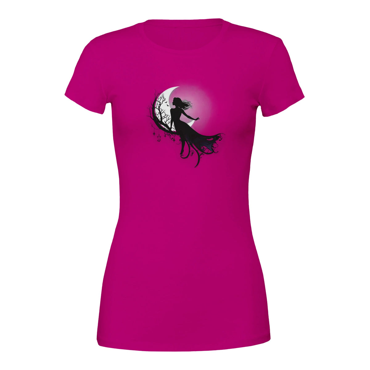 Enchanted Midnight Empowerment Tee – Halloween Edition-Berry-S-Regular Fit Tee-StylinArts