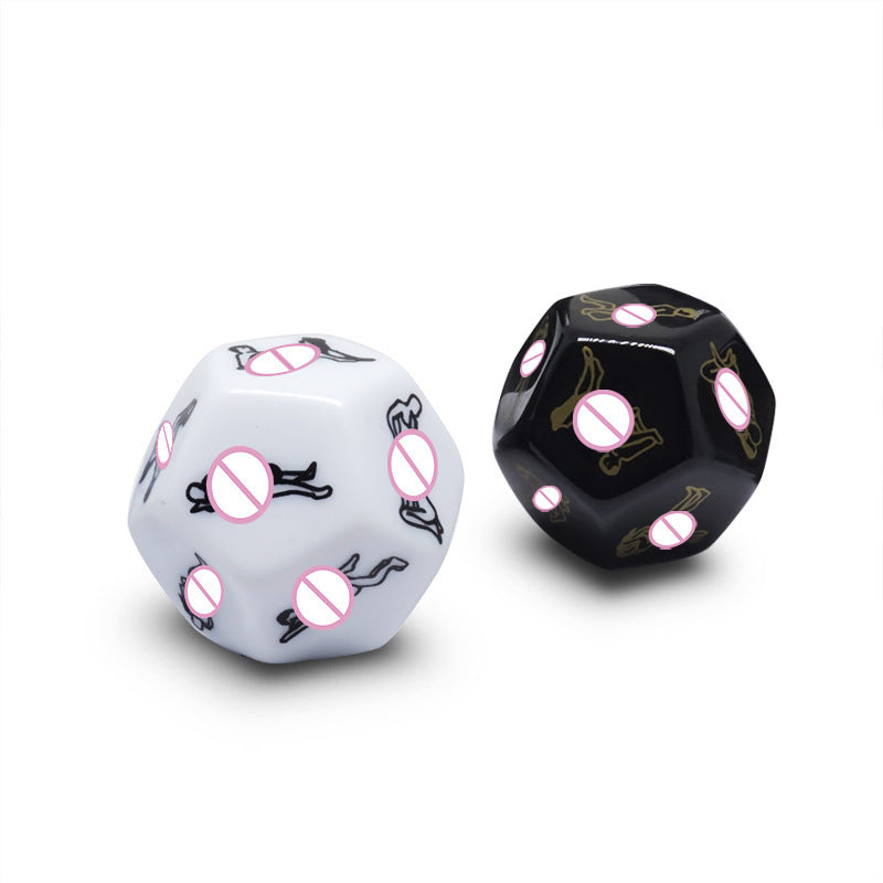 Glow-in-the-Dark Naughty Dice – Couples Game Set for Romantic Fun (4-Pack)-Flirty Fun & Games-StylinArts