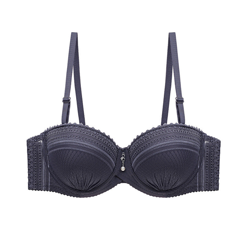 Perla Lace Bra-Charcoal-34B-Bra-StylinArts
