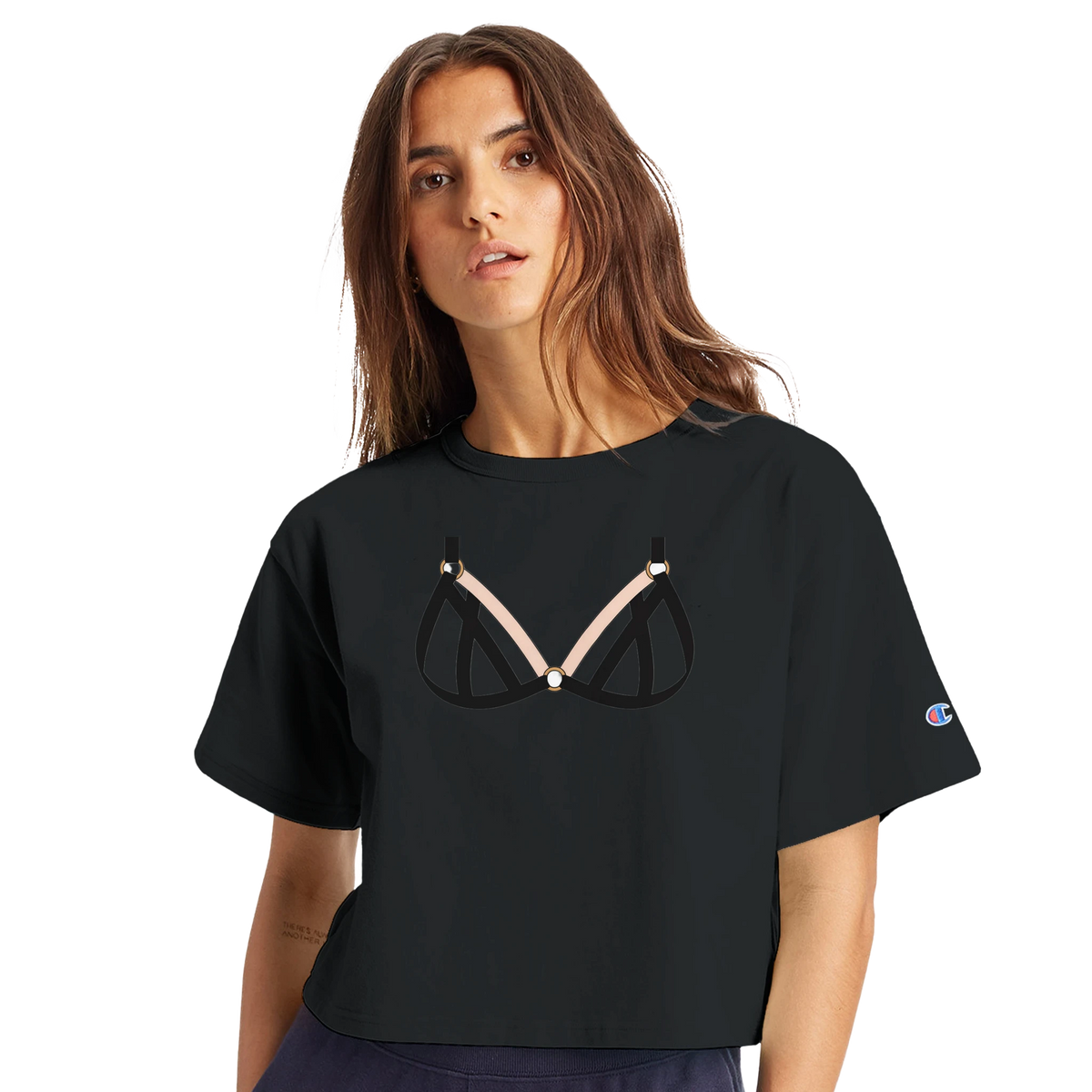 Cage Desire Limited Edition Tee-Black-XS-Cropped Tee-StylinArts