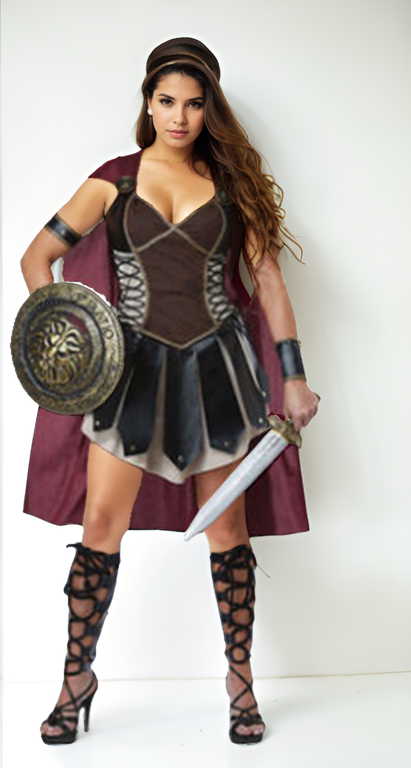 Seductive Pirate Wench Costume – Corset Top & High-Low Skirt-Intimate Roleplay Outfits-StylinArts