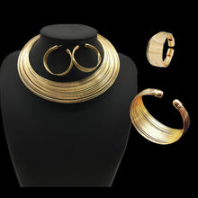 Sculpted Elegance Layered Jewellery Set