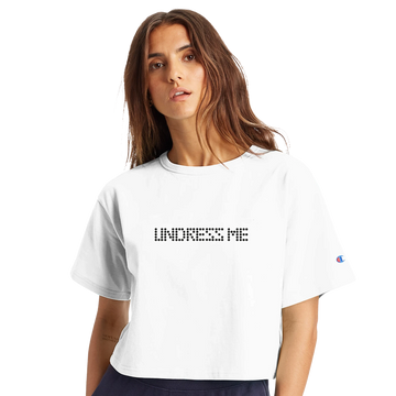 Undress Me Limited Edition Tee-White-XS-Cropped Tee-StylinArts