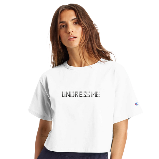 Undress Me Limited Edition Tee-White-XS-Cropped Tee-StylinArts