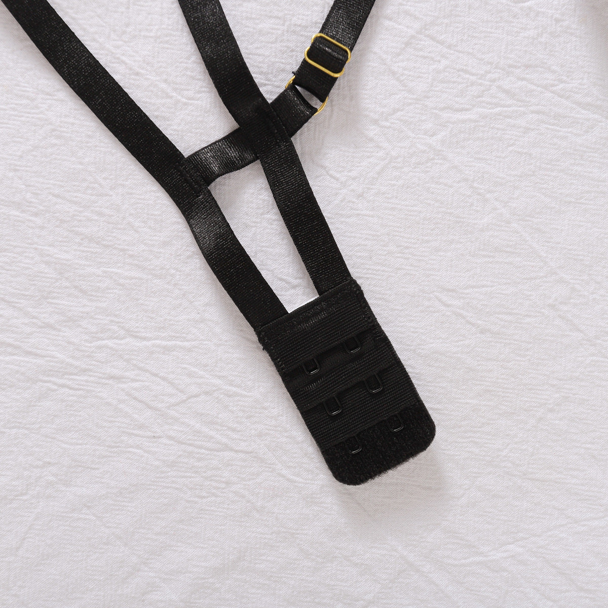 Vespera Noir Illusion Garter Set-Black-L-Basques-StylinArts