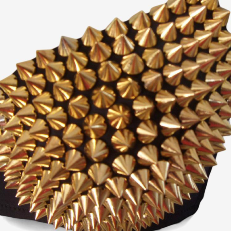 Aurelia Spike Underwire Bra-Silver-70B-Bras and Briefs-StylinArts