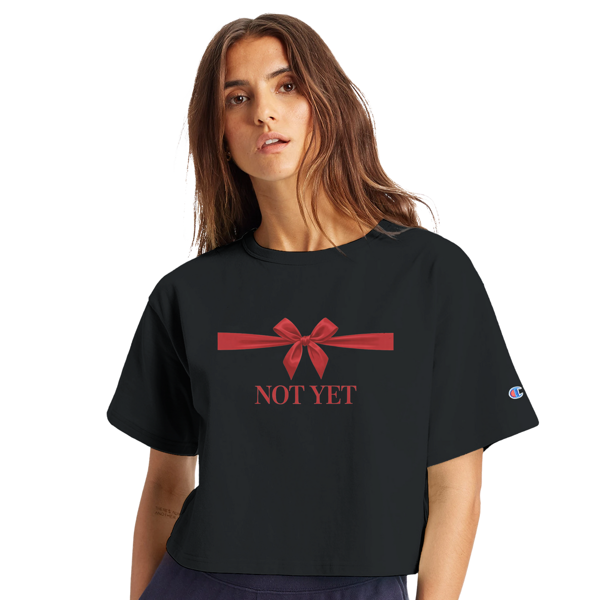Not Yet Limited Edition Tee-Black-XS-Cropped Tee-StylinArts