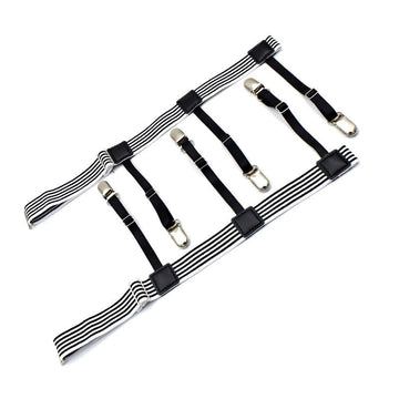 Mercer Striped Clip Garter-Garter-StylinArts-StylinArts