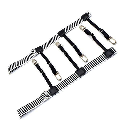 Mercer Striped Clip Garter-Garter-StylinArts-StylinArts