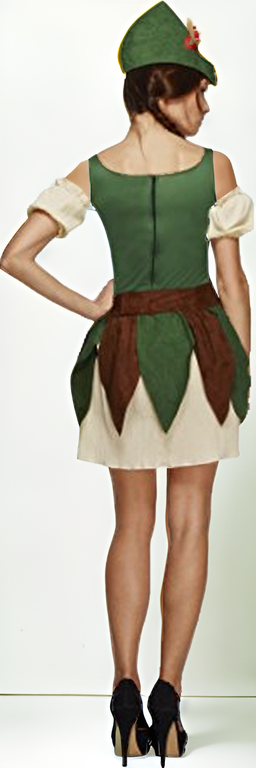 Naughty Neverland Rogue Costume – Leaf Skirt & Corset Fantasy Dress-Intimate Roleplay Outfits-StylinArts
