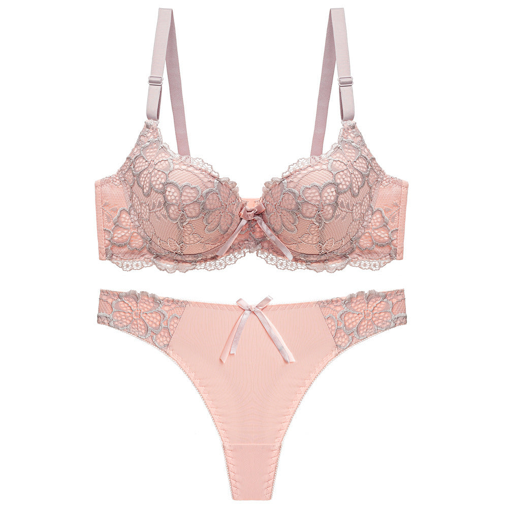 Fiordaliso Lace Set-Champagne-36or80BC-Bra-StylinArts