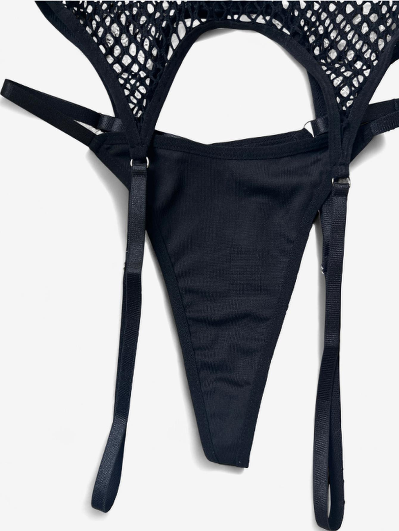 Serenna Mesh Cutout Bodysuit-Black-L-Bodies & Teddies-StylinArts