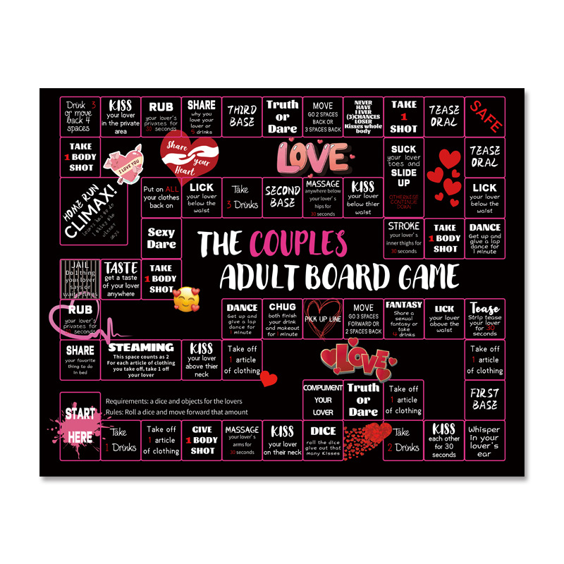 Couples Adult Board Game Set – Romantic Truth or Dare & Drinking Games-Flirty Fun & Games-StylinArts