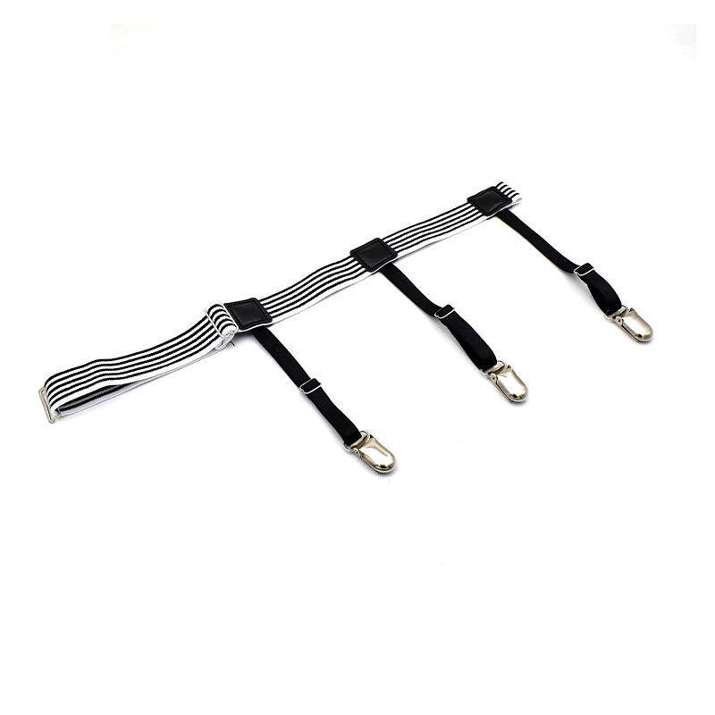 Mercer Striped Clip Garter-Garter-StylinArts-StylinArts