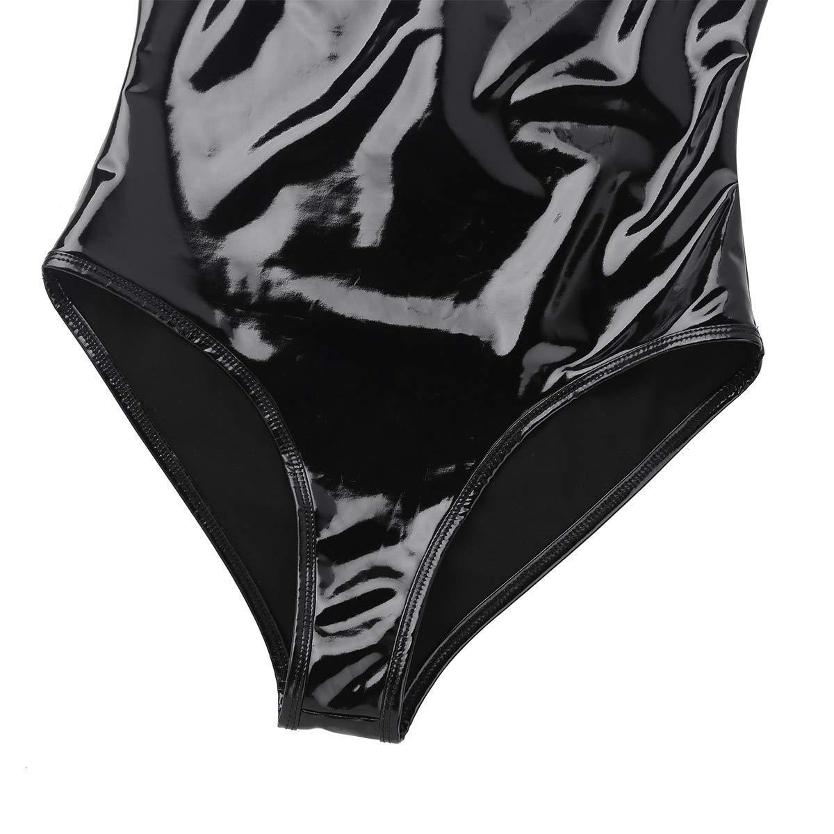 Virelia Gloss Bodysuit-Black-2XL-Bodies & Teddies-StylinArts