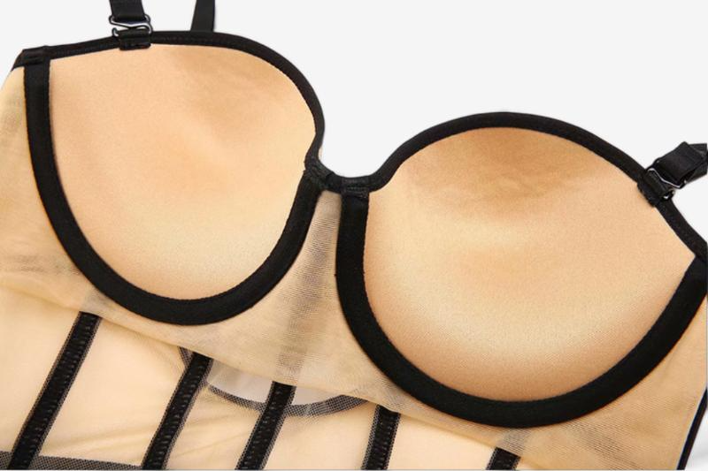 Vespera Appliqué Panel Bodysuit-Purple-70B-Bodies & Teddies-StylinArts