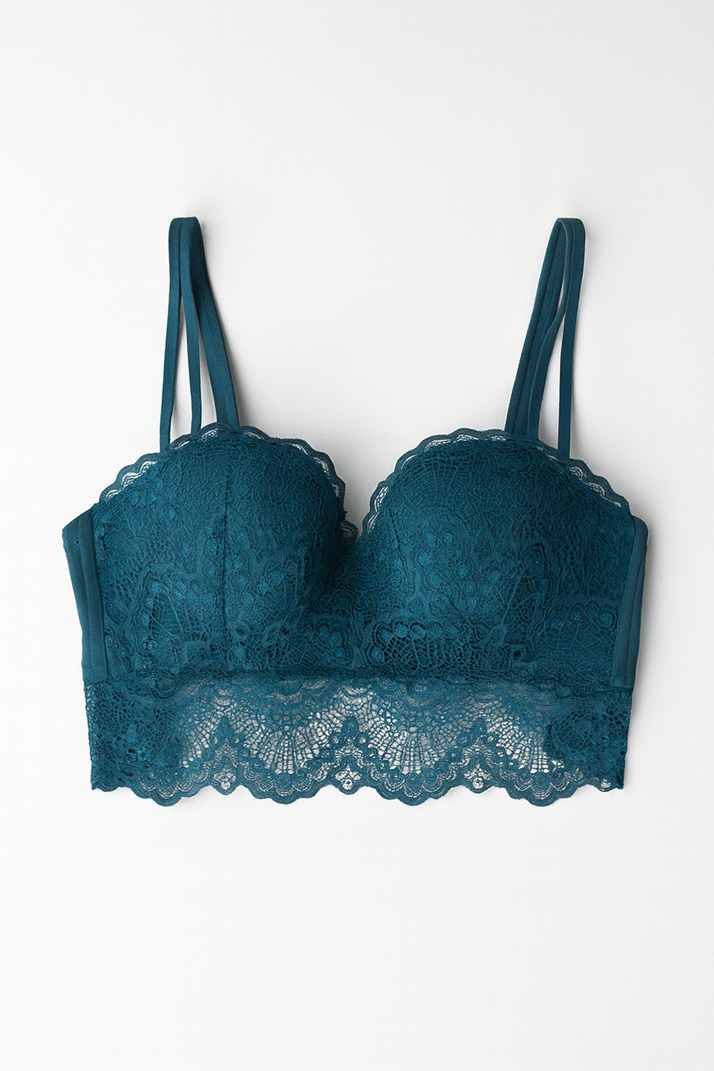 Allegra Lace Longline Bra-Emerald-70AB-Bra-StylinArts