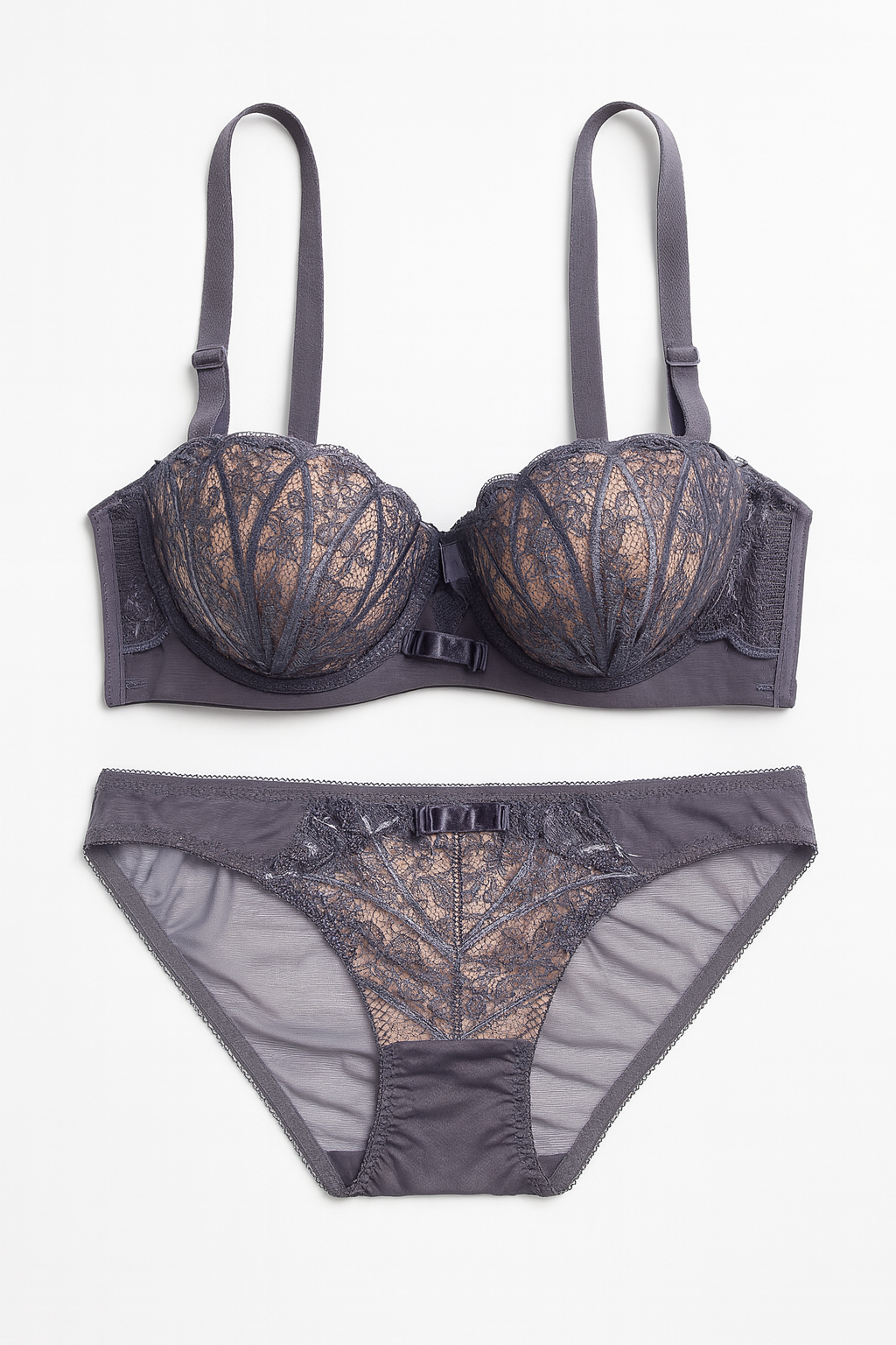Amorella Lace Set-Lavender-70AB-Bra-StylinArts