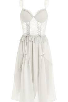 Luxury Feather Lace Nightgown – Ethereal Elegance | StylinArts