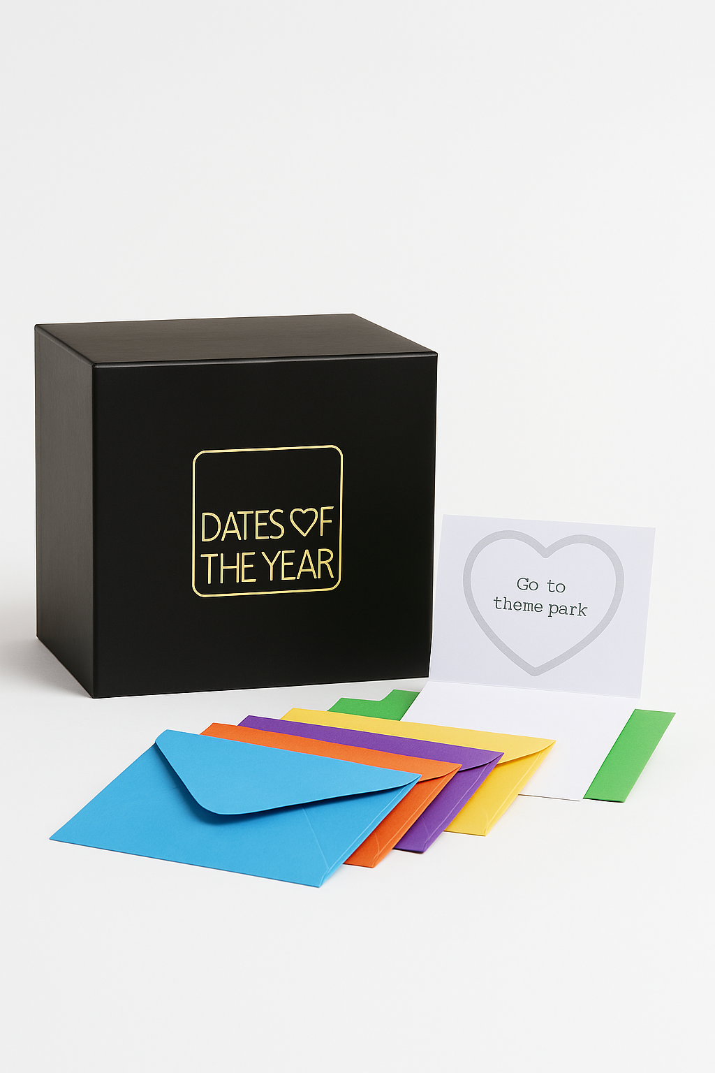 Dates of the Year – 52 Surprise Date Night Idea Cards Gift Box-18K Gold Plated Earrings-StylinArts