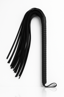 Luxury Faux Leather Spanking Set – Teasing Stick & Flogger Duo (30–60cm)