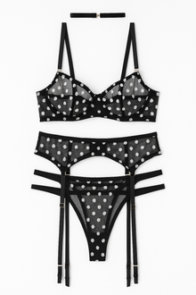 Noctara Polka Dot Lingerie Set