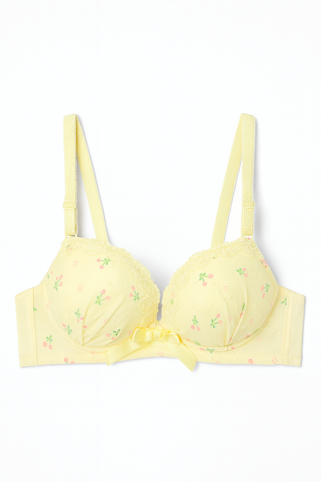 Fiorella Cotton Bra-Lemon Yellow-70A-Bra-StylinArts